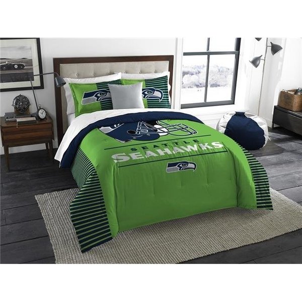 The North West Company The Northwest 1NFL-85800-0022-RET 102 x 86 in. NFL 858 Seattle Seahawks Printed Comforter & Shams Set; King 1NFL858000022EDC